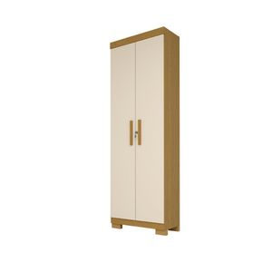 Multiuso Israel Com Chave 2 Portas 100% Mdf Linhamobília Cinamomo/off White