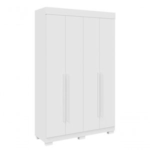 Guarda-roupa Infantil Polônia 4 Portas E 3 Gavetas Linhamobília Branco