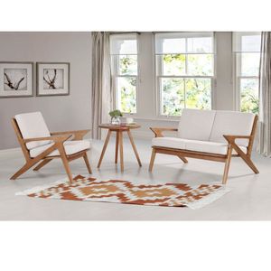 Sofá Para Sala 2 Lugares 117cm X 85cm Oslo Verniz Avelã