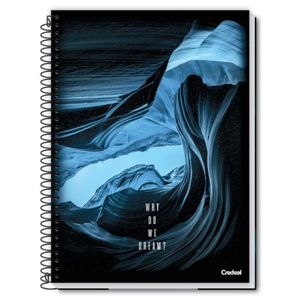 Caderno Espiral Capa Dura Universitário A4 80 Folhas 1 Matéria Credeal Estampa 2