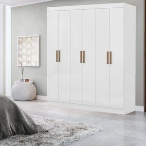 Guarda-roupa Casal 164cm X 200cm Slim Branco