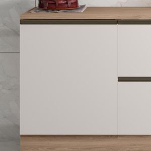 Balcão De Cozinha 58cm 1 Porta Grace Carvalho Oak/off White Z44 - Mpozenato