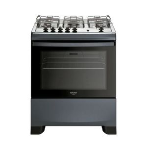Fogão Dako 5 Bocas A Gas Supreme Mesa Inox Titanium Bivolt