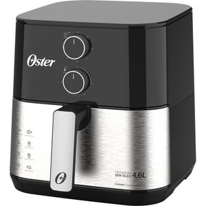 Fritadeira Inox Compact 4,6l Preta - Oster Fritadeira Inox Compact 4,6l Preta 220v - Oster