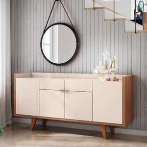Buffet Ambiente Melodia Off White Nature - Hb Móveis