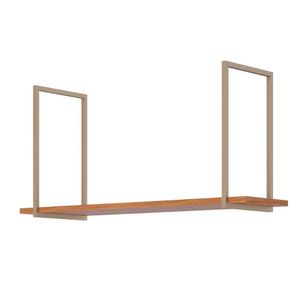 Prateleira De Cozinha Suspensa Divina 125cm Cinamomo - Mgm