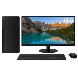 Computador 3green Completo Intel I5 6400 8GB DDR4 SSD 512GB NVME Monitor Led 19,5" WIFI 3GP-034