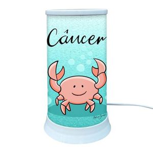 Iluminação Zodiacal: Luminária De Mesa Personalizada Para Cancerianos
