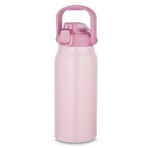 Garrafa Térmica Inox Rosa De 1,5l Com Alça E Bico Para Bebidas