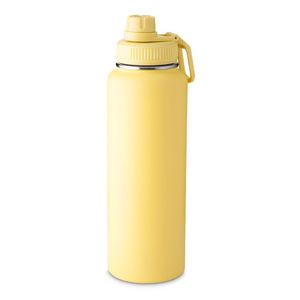 Garrafa Térmica Amarela 1,2l - Versátil Para Bebidas Quentes E Frias, Alta Durabilidade