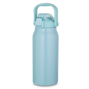 Garrafa Térmica Inox 1,5l Com Alça E Bico Azul