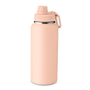 Garrafa Térmica 960ml Com Alça E Bico - Pêssego, Parede Dupla