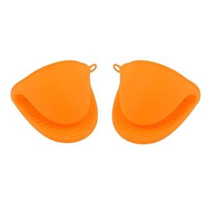 Luva Térmica Silicona Laranja - Conforto E Segurança Para Cozinha E Forno