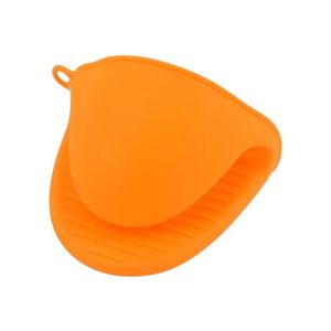 Luva Térmica Silicona Laranja - Proteção Prática Para Cozinha E Utensílios Quentes