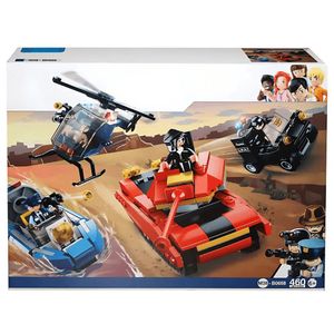 Blocos De Montar Cubic Equipe De Polícia - 460 Peças - Multikids