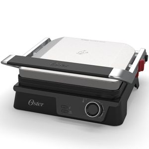 Grill Sanduicheira Elétrico Oster 2 Em 1 Inox OGRL610 220V