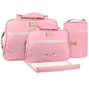 Kit Bolsas Maternidade Nuvem Class Baby Rosa