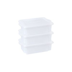 Kit 3 Caixas Para Cozinha Empilháveis 10l Branco