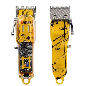 Maquina De Cortar Cabelo Wmark Ng 411 Amarelo Profissional Bivolt