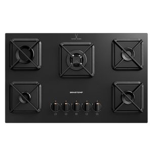 Cooktop Brastemp 5 Bocas À Gás BDS75AE Ferro Fundido E Super Chama Bivolt