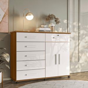 Comoda Multiuso Bruxelas Freijo-off White