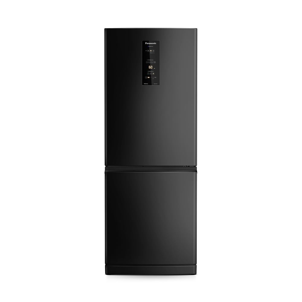 Geladeira Panasonic BB64 Black Inox Look Inverse Frost Free 460L Inverter A+++ NR-BB64PV1B