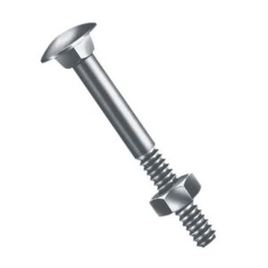 Parafuso Francês Com Porca Sextavado.5/16x 5.1/2 Zincado - Jomarca