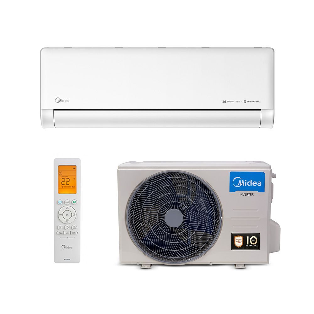 Ar Condicionado Split Hi Wall Inverter R-32 AI Ecomaster Midea 9.000 BTUs Frio 220V Monofásico