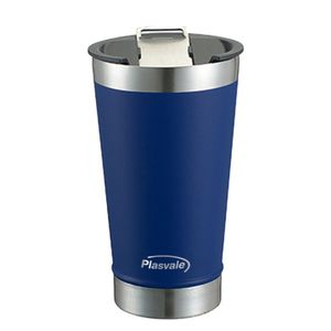 Copo Térmico Com Tampa Abridor De Garrafa Plasvale Azul