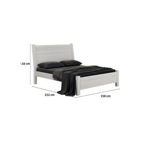 Cama Casal 185 100% Mdf Valverde Móveis Branco