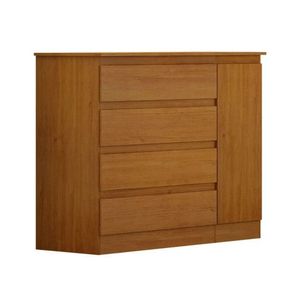 Comoda 045 Com Sapateira 4 Gavetas Com 1 Porta 045 Valverde Moveis Cinamomo