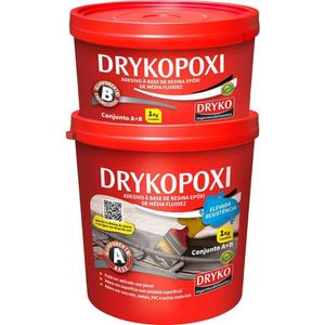 Adesivo Estrutural à Base De Resina Epóxi Bicomponente, 1 Kg, Drykopoxi Dryko Ostenvonder