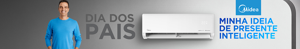 Imagem de ar condicionado Inverter com tecnologia AI Ecomaster, controle de umidade e conectividade via aplicativo, destacando uso de Inteligência Artificial para climatização eficiente